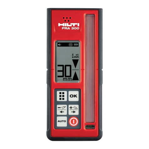 Hilti PRA 300 User manual