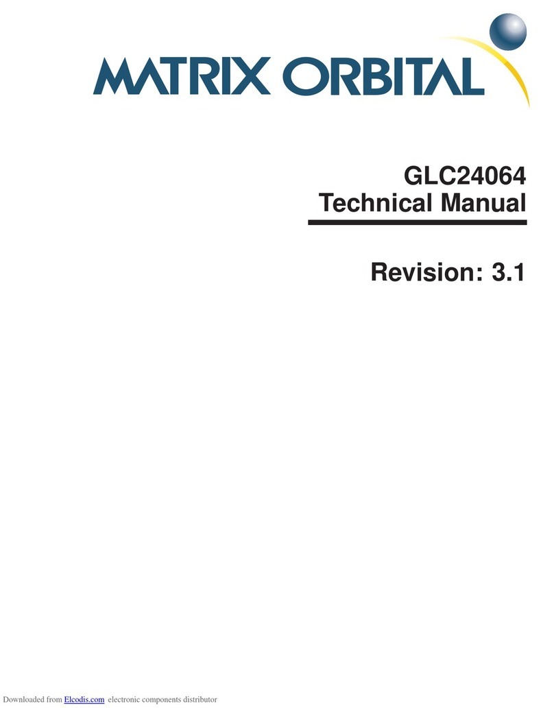 Matrix Orbital GLC24064 User manual