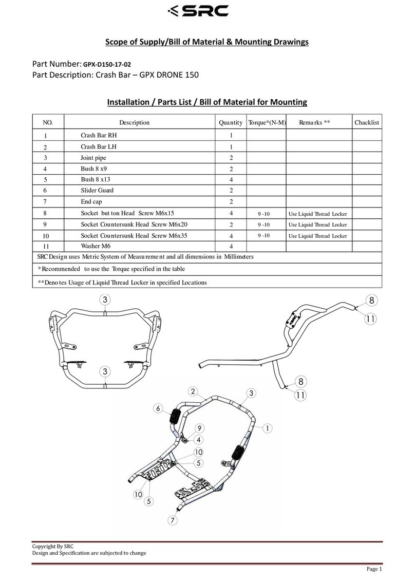 SRC GPX DRONE 150 User manual