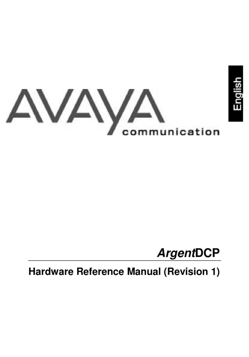 Avaya ArgentDCP Quick user guide Avaya ArgentDCP Quick user guide