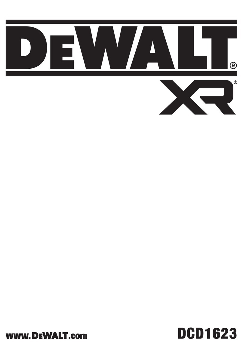 DeWalt XR DCD1623 User manual