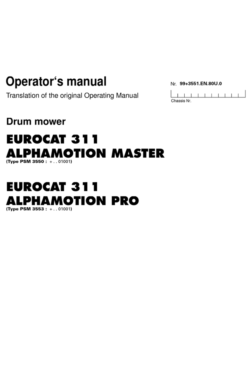 Pottinger Landsberg EUROCAT 311 ALPHAMOTION MASTER Operator's manual Pottinger Landsberg EUROCAT 311 ALPHAMOTION MASTER Operator's manual