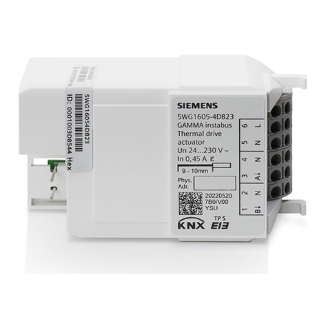 Siemens RL 605D23 manual