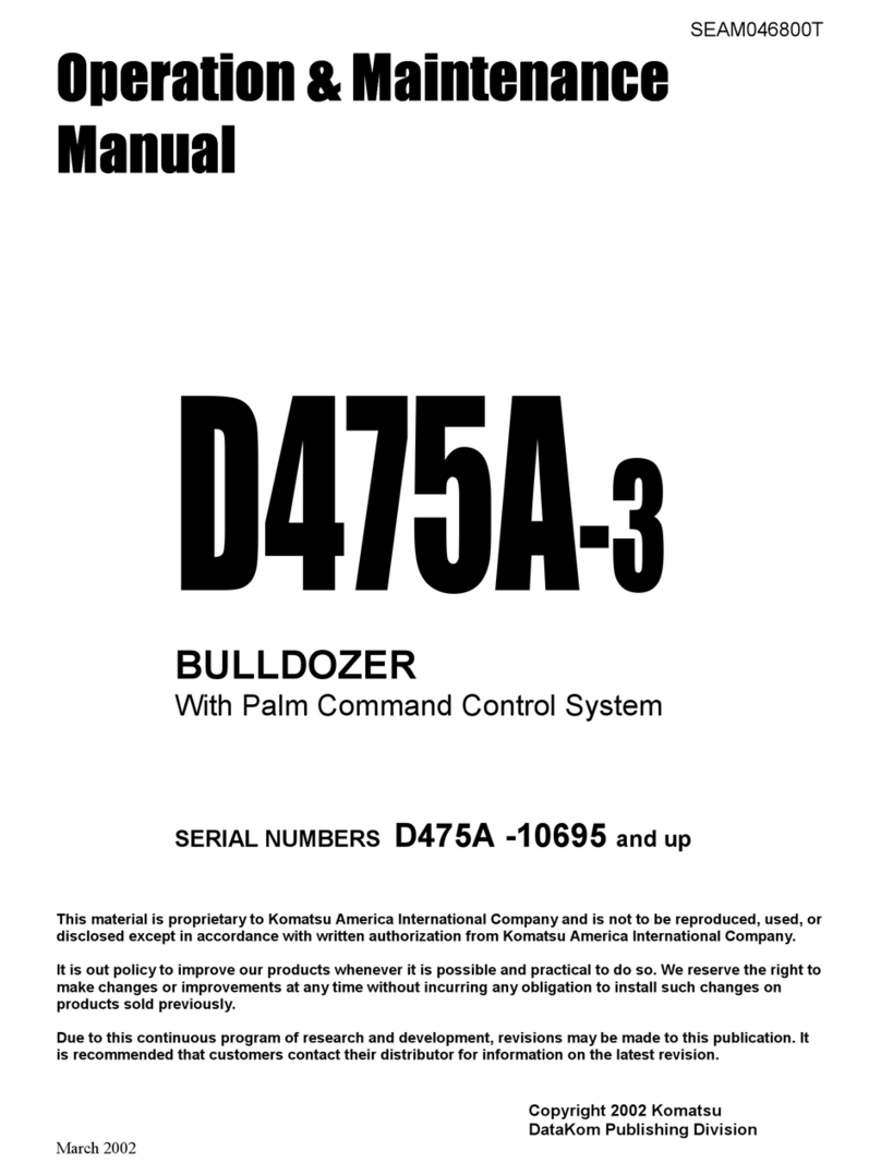 Komatsu D475A-3 Operation & maintenance manual