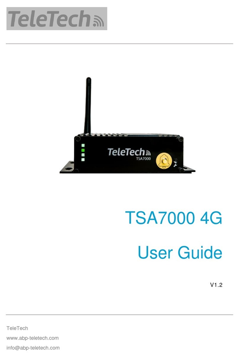 TELETECH TSA7000 4G user guide