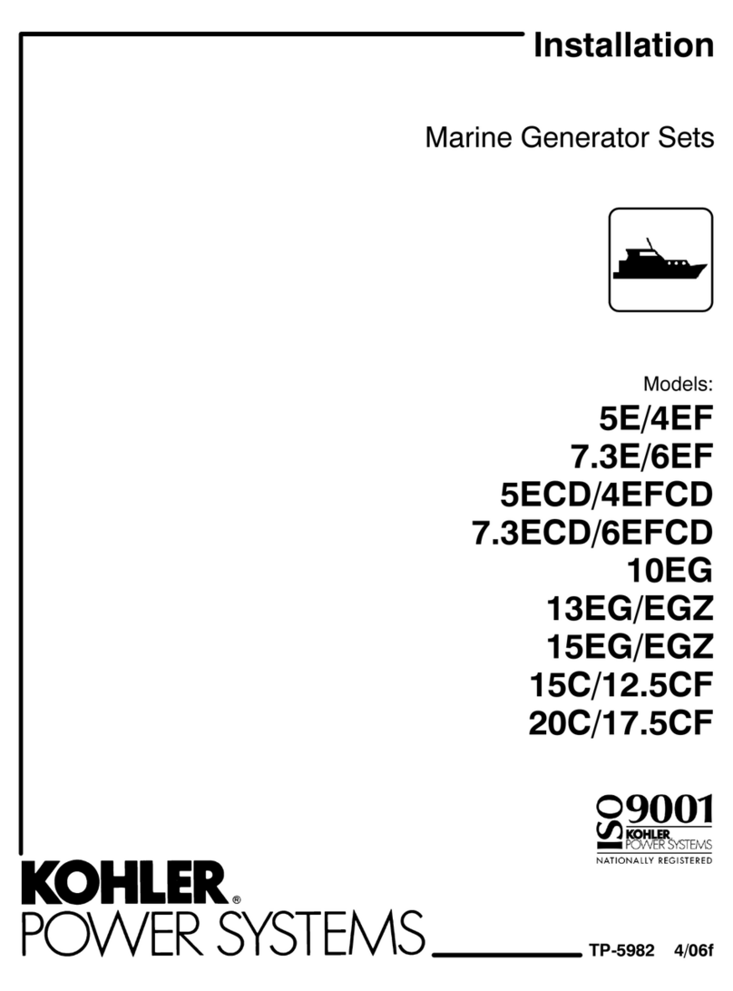Kohler 5E/4EF User manual