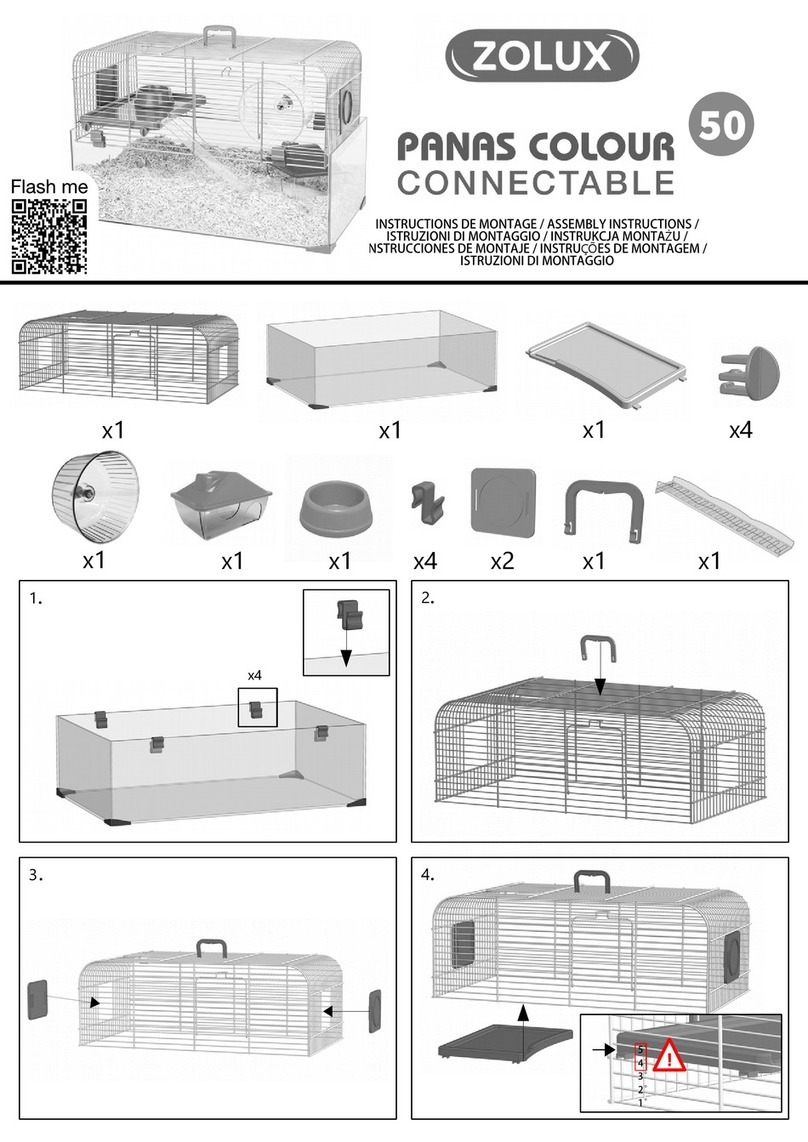 Zolux PANAS COLOUR 50 CONNECTABLE Assembly instructions
