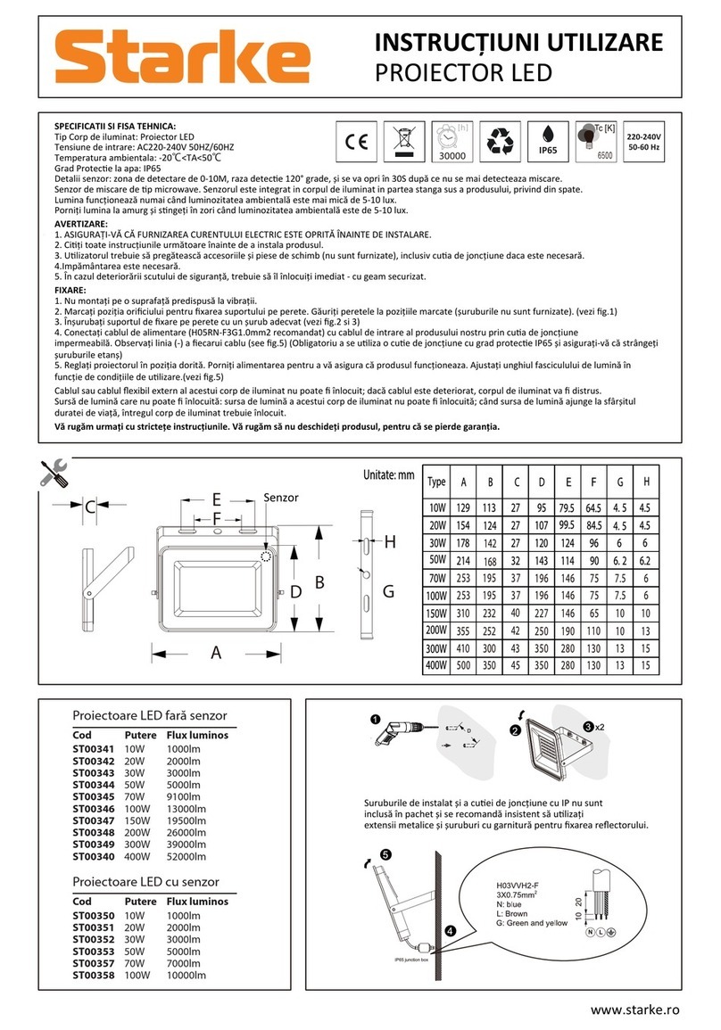 Starke ST00341 instruction manual