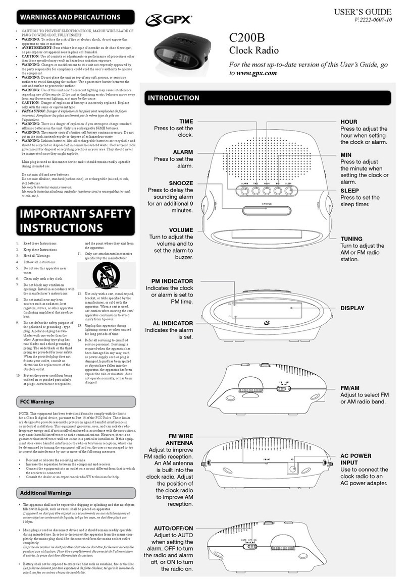 GPX C200B user guide