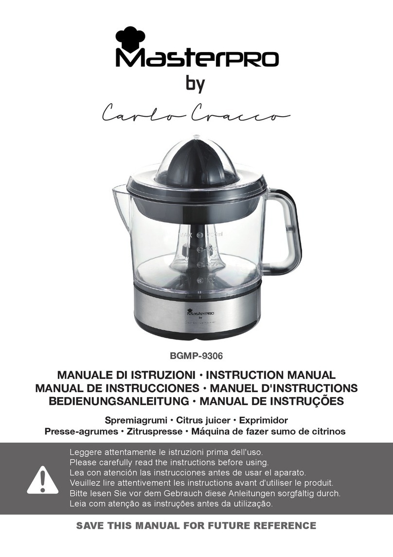 Carlo Cracco MasterPro BGMP-9306 User manual