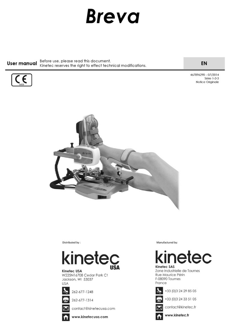 Kinetec Breva User manual