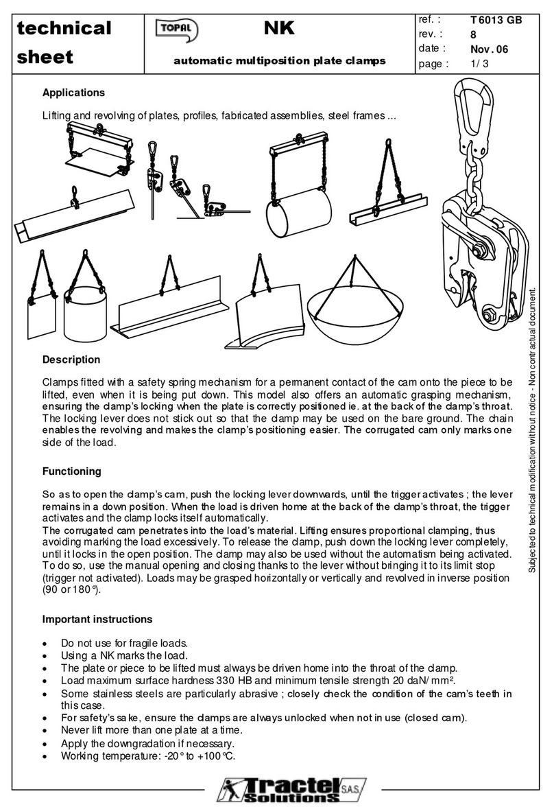 Tractel NK1-0-20 Instruction Manual