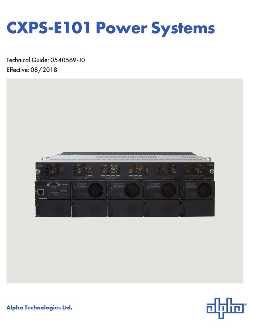 Alpha Technologies CXPS-E101 User manual
