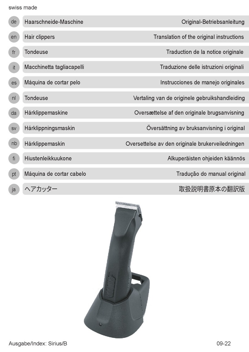 Heiniger SIRIUS Translation of the original instructions