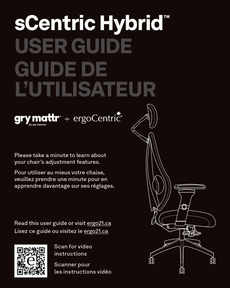ErgoCentric gry mattr sCentric Hybrid User manual ErgoCentric gry mattr sCentric Hybrid User manual