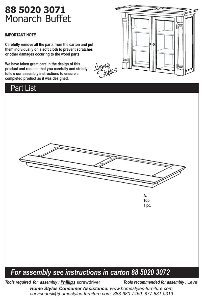 Home Styles 88 5020 3071 User manual Home Styles 88 5020 3071 User manual
