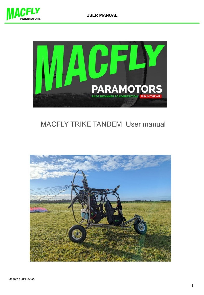 MACFLY PARAMOTORS TRIKE TANDEM user manual