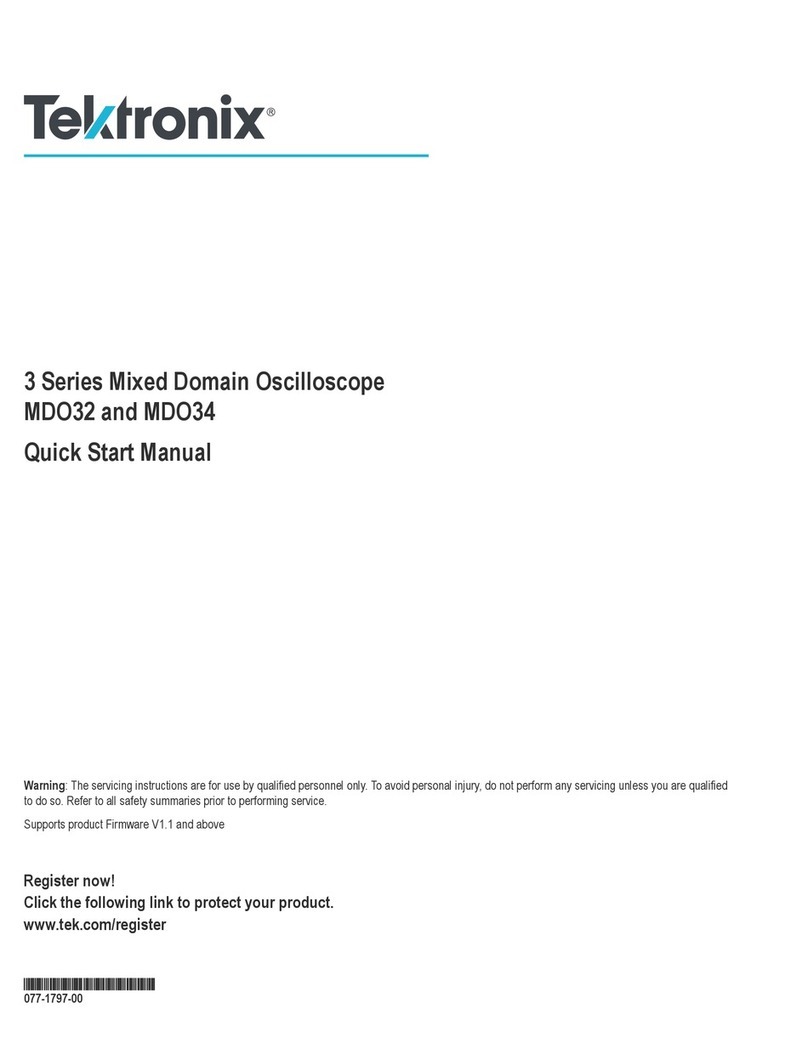 Tektronix MDO32 Instruction manual