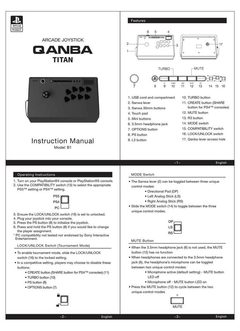 QANBA TITAN B1 instruction manual
