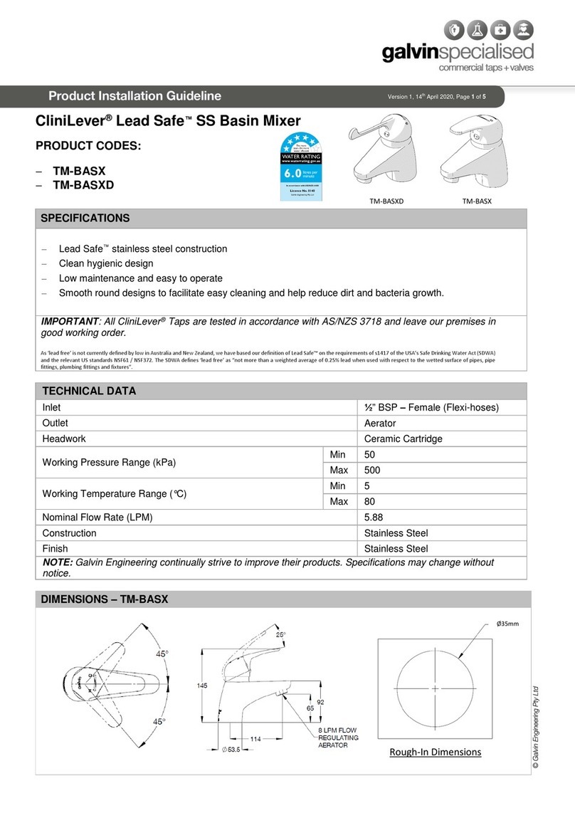 Galvin Specialised CliniLever Lead Safe TM-BASX Product installation guideline