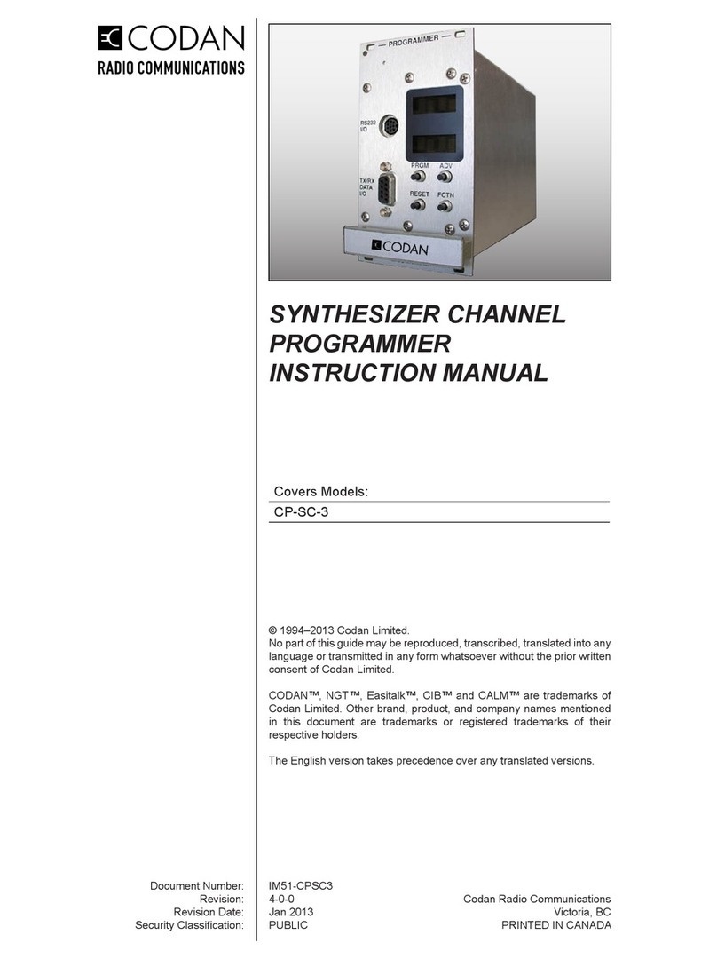 Codan CP-SC-3 instruction manual