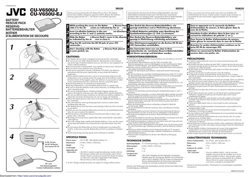 JVC CU-V650UJ User manual