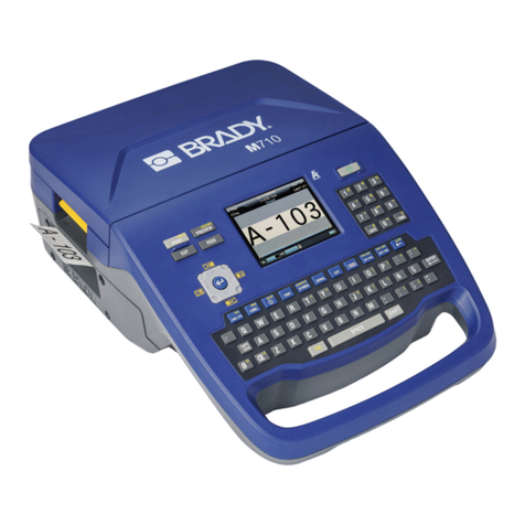 Brady M710 User manual