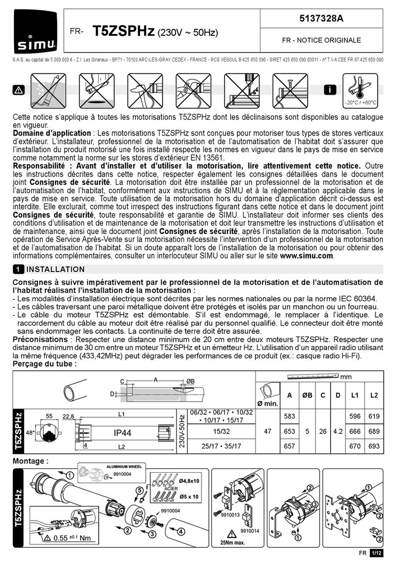Simu T5ZSPHz User manual