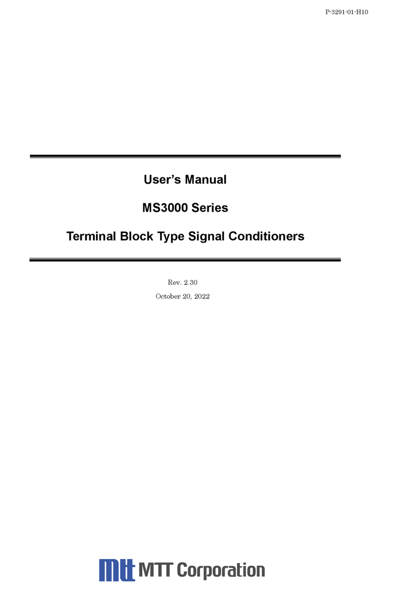 MTT MS3000 Series user manual