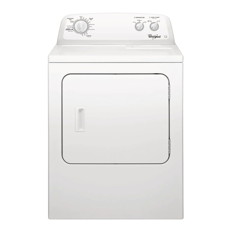 Whirlpool 3LWED4705FW Use and care guide