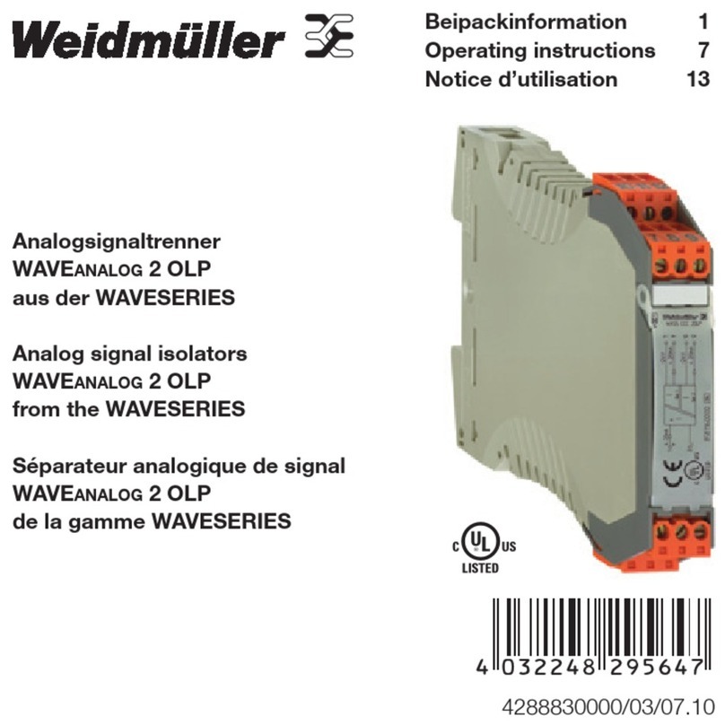 Weidmüller Wave Series User manual