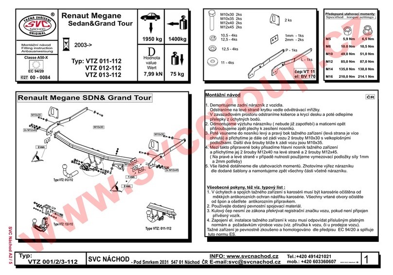 SVC GROUP VTZ 011-112 User manual SVC GROUP VTZ 011-112 User manual