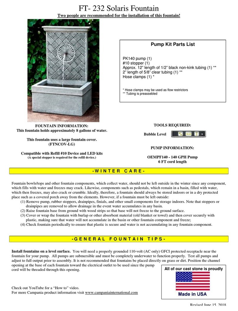 Campania International Solaris FT- 232 instructions