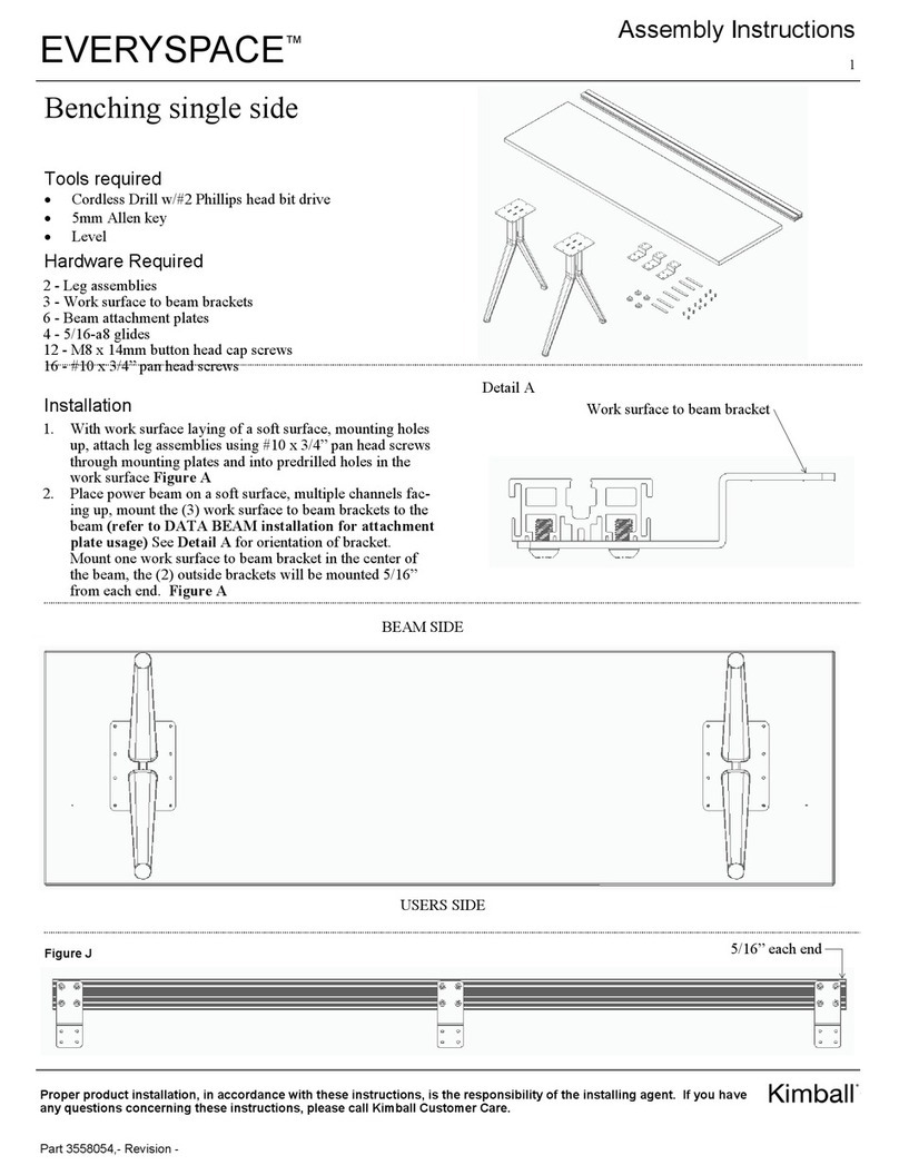 Kimball EVERYSPACE User manual Kimball EVERYSPACE User manual
