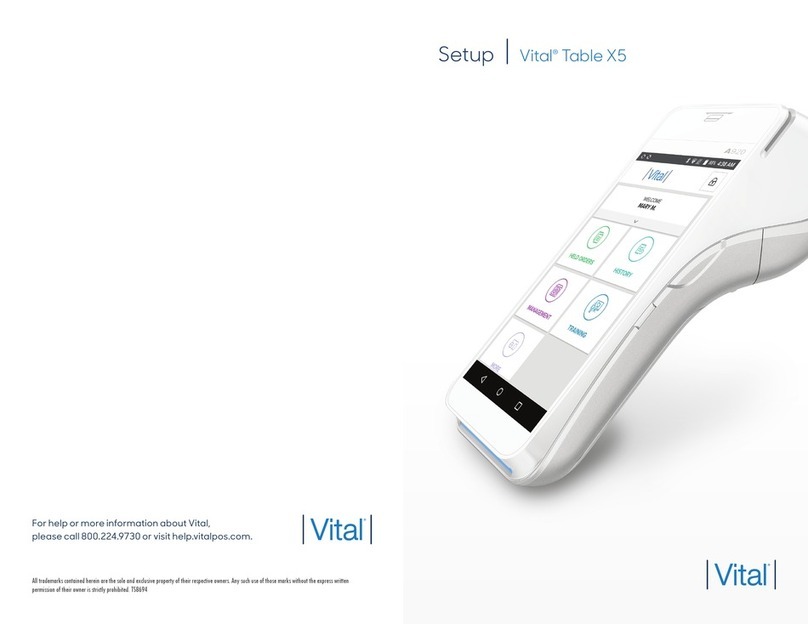 Vital Table X5 Setup
