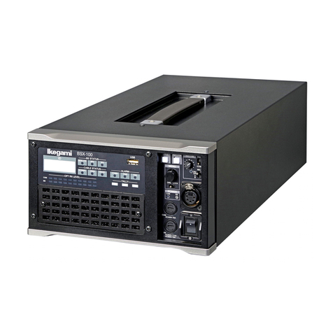 Ikegami BSX-100 Operation manual