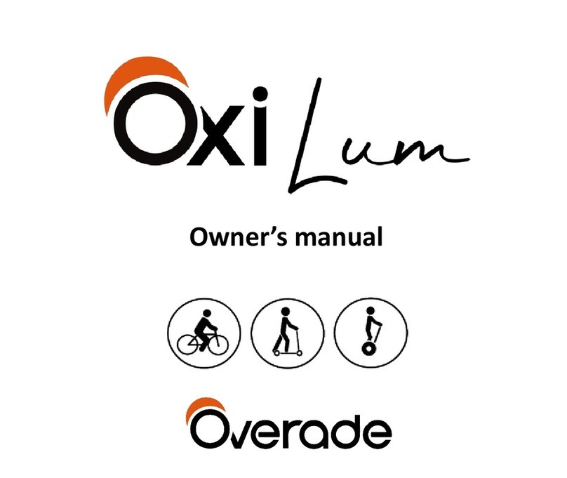 Overade Oxi Lum User manual