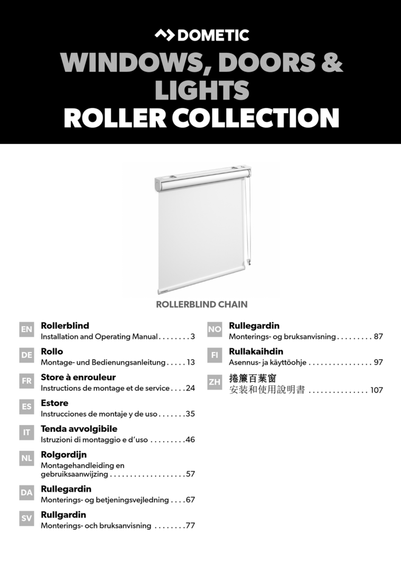 Dometic ROLLERBLIND CHAIN User manual