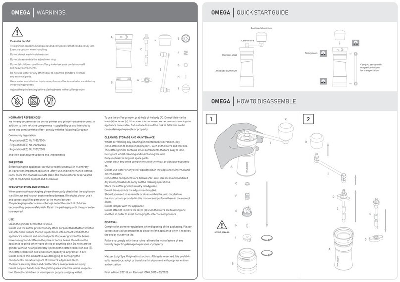 Mazzer OMEGA manual