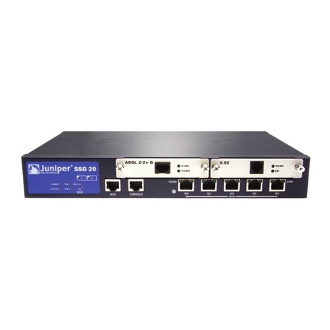 Juniper SG 20 Hardware installation and configuration guide Juniper SG 20 Hardware installation and configuration guide