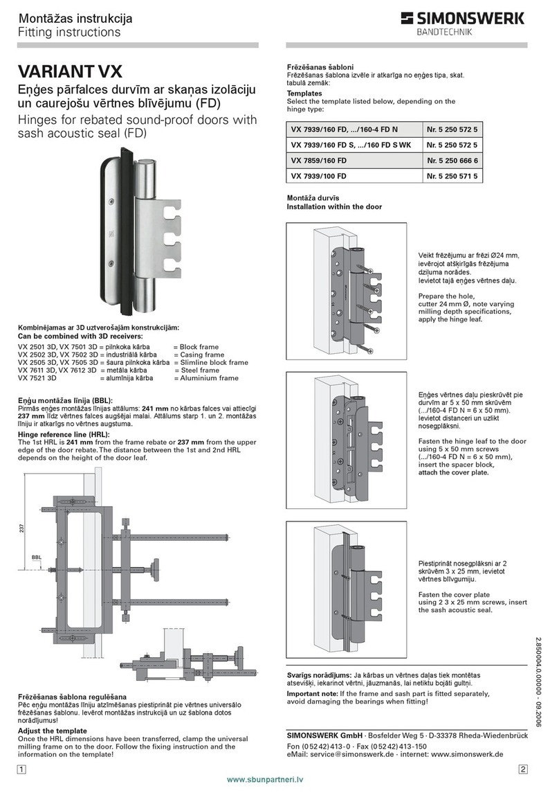 SIMONSWERK VARIANT VX User manual