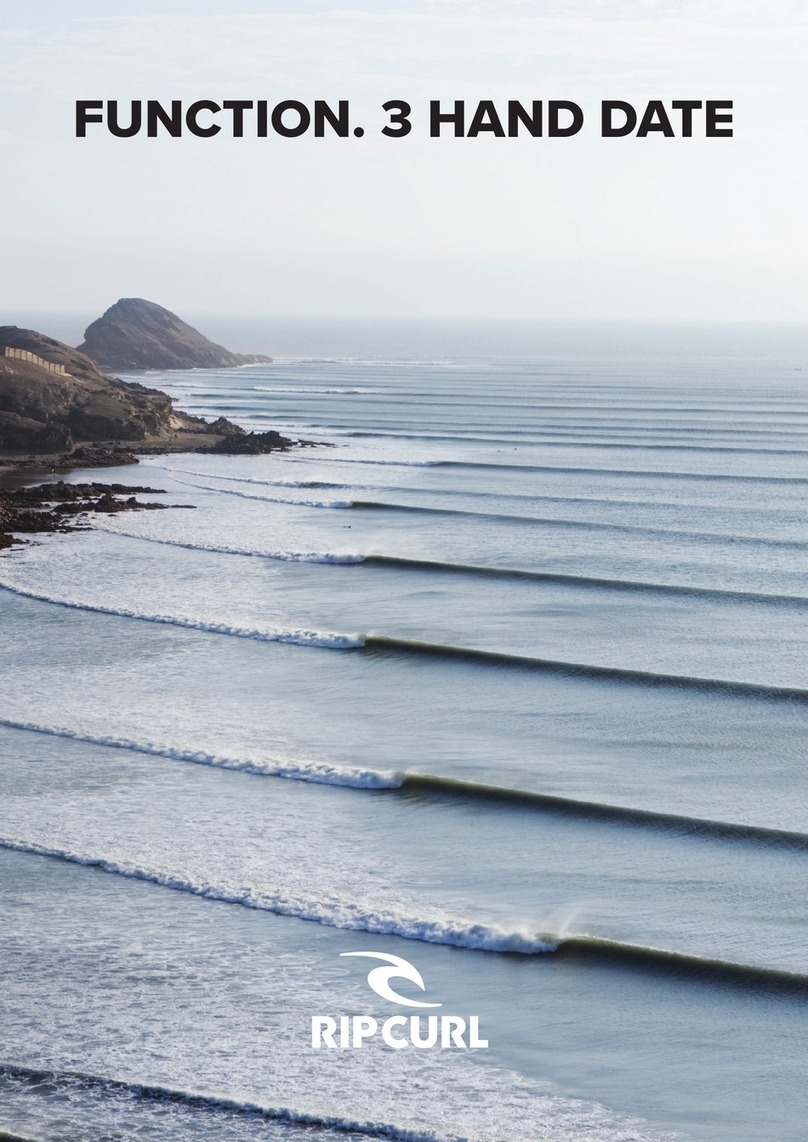 Rip curl FUNCTION. 3 HAND, SECONDS SUBDIAL User manual