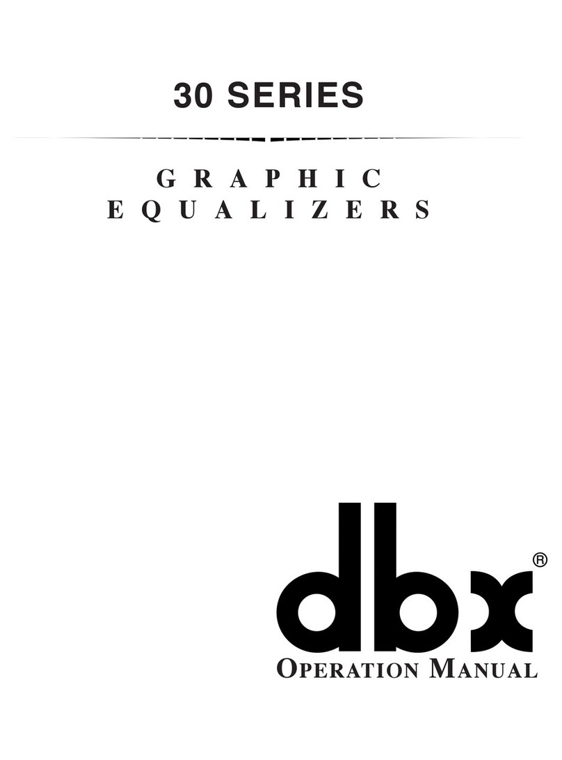 dbx 30 Series User manual
