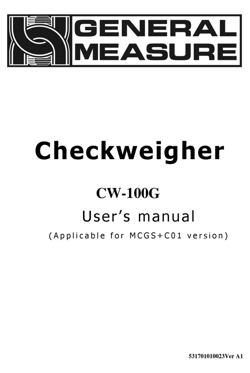 General Measure Checkweigher user manual