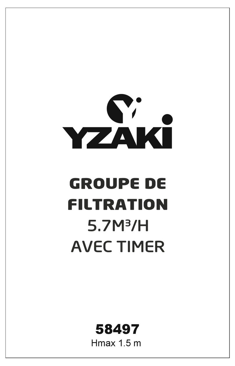 YZAKI 5.7M3/H AVEC TIMER owner's manual