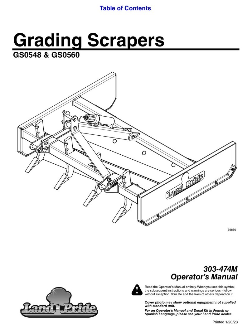 Land Pride GS0548 Operator's manual