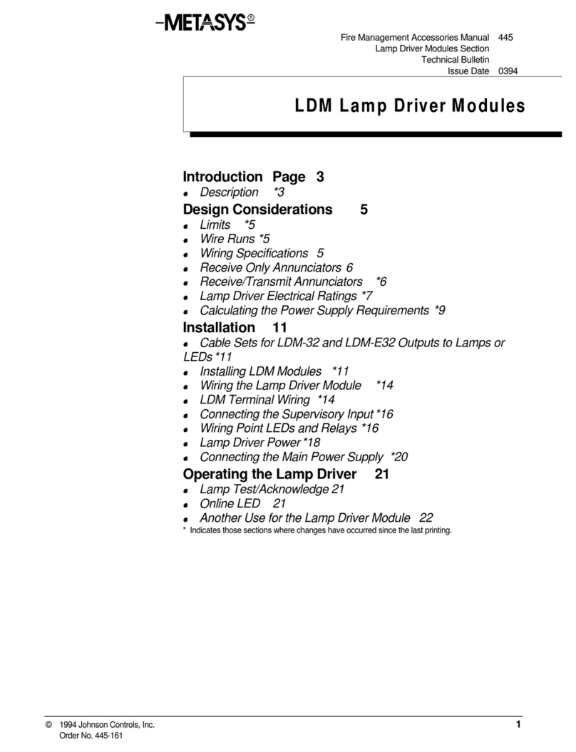Metasys LDM Series User manual