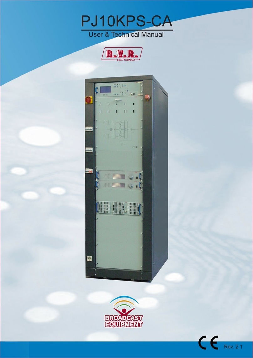 R.V.R. Elettronica PJ10KPS-CA User's & technical manual