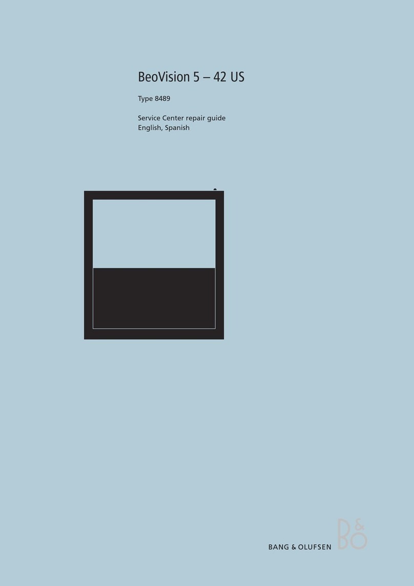 Bang & Olufsen BeoVision 5-42 US User manual