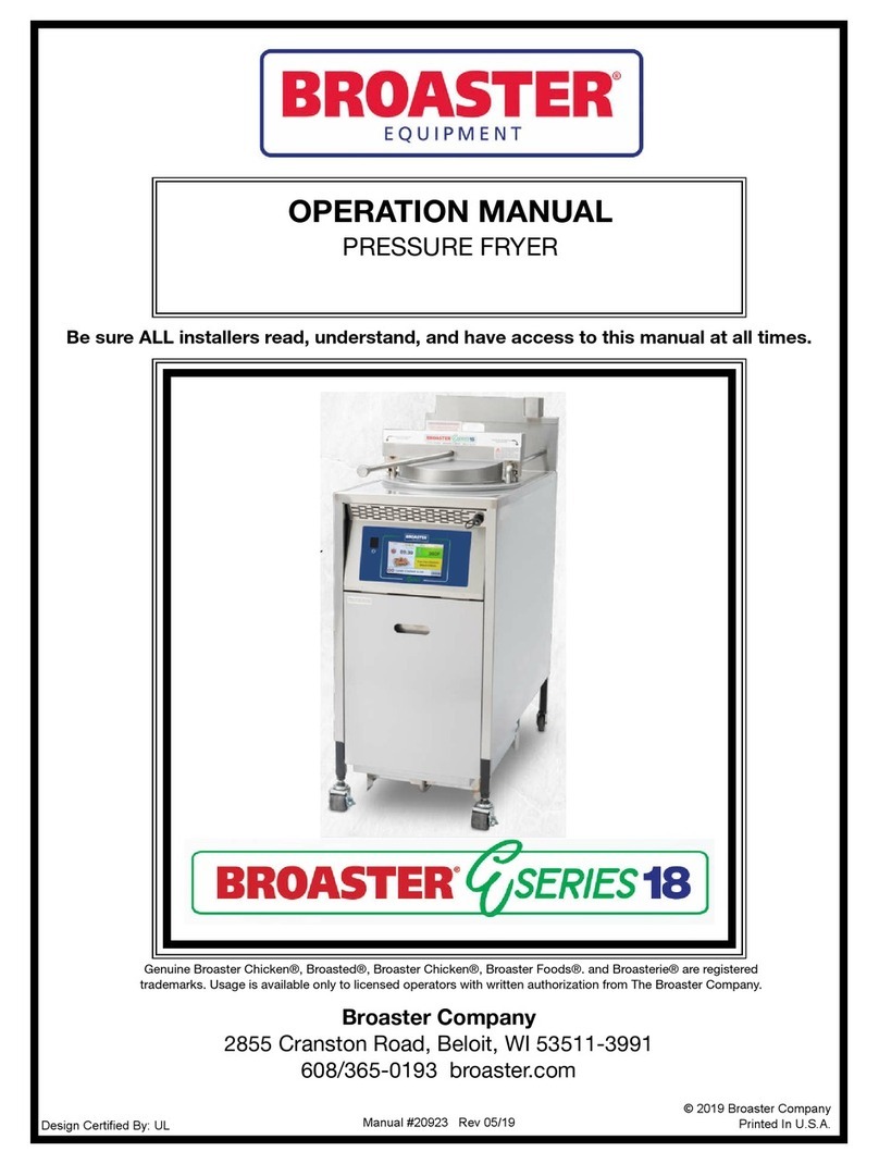 Broaster G Series Operation manual